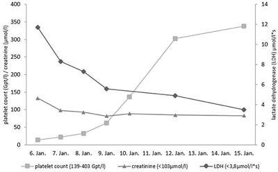 Diagnosis of Hereditary TTP Caused by Homozygosity for a Rare Complex ADAMTS13 Allele After Salmonella Infection in a 43-Year-Old Asylum Seeker